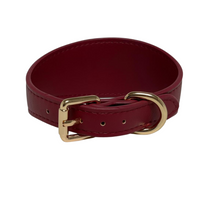 Load image into Gallery viewer, Wine Red | Vegan Leather Collar
